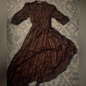 Scotch and soda silk wrap dress.